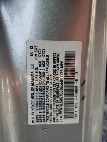 Photo 10 from auction – 2014 HONDA ODYSSEY EX with VIN 5FNRL5H67EB065604