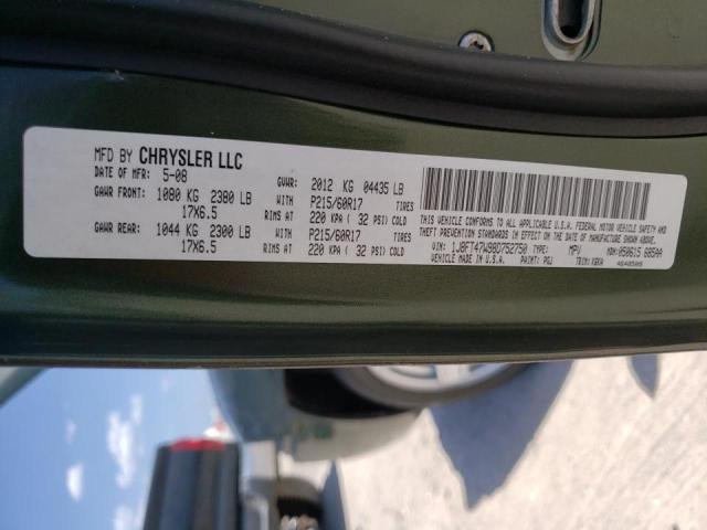 Photo 10 from auction – 2008 JEEP COMPASS SP with VIN 1J8FT47W98D752750