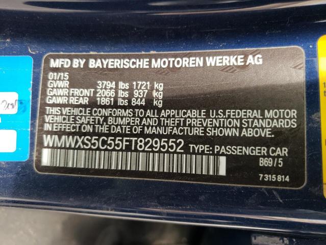 Photo 10 from auction – 2015 MINI COOPER with VIN WMWXS5C55FT829552