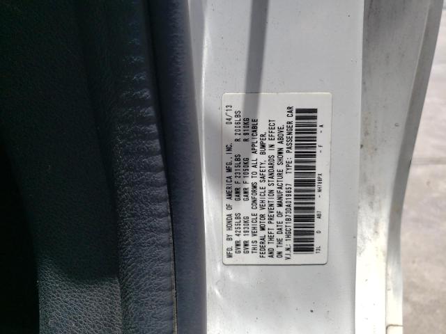 Photo 10 from auction – 2013 HONDA ACCORD EX with VIN 1HGCT1B73DA019857