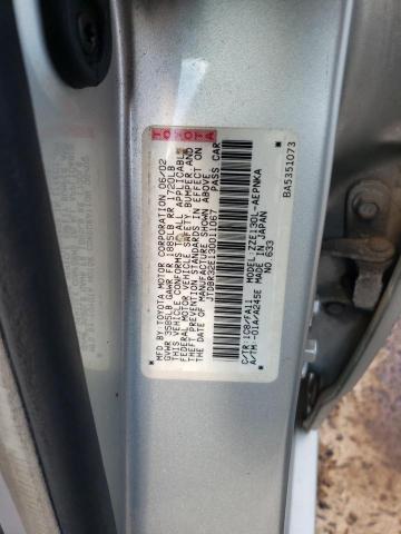 Photo 10 from auction – 2003 TOYOTA COROLLA CE with VIN JTDBR32E130011067