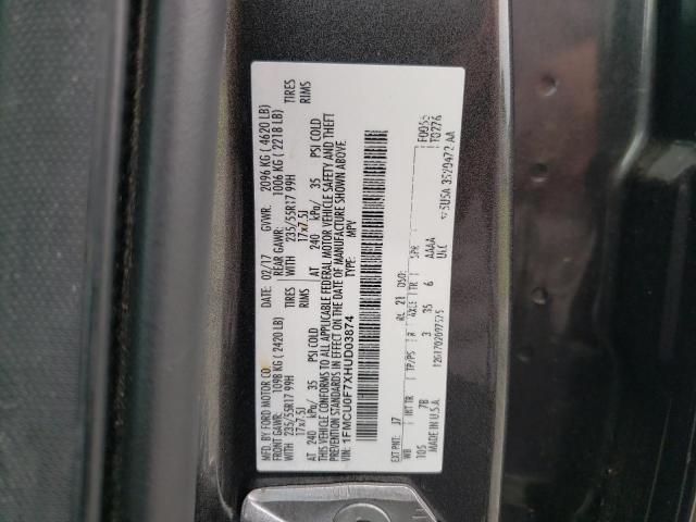 Photo 10 from auction – 2017 FORD ESCAPE S with VIN 1FMCU0F7XHUD03874