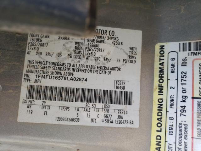 Photo 10 from auction – 2008 FORD EXPEDITION with VIN 1FMFU16578LA02874