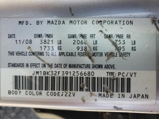 Zdjęcie 10 z aukcji – 2009 MAZDA 3 I z VIN JM1BK32F391256680
