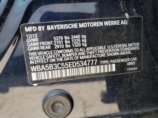 Photo 10 from auction – 2014 BMW 535 XI with VIN WBA5B3C55ED534777
