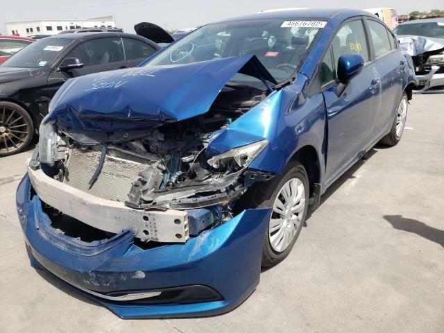 Photo 2 from auction – 2014 HONDA CIVIC LX with VIN 19XFB2F56EE257875