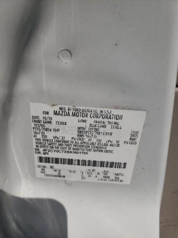Photo 10 from auction – 2011 MAZDA TRIBUTE I with VIN 4F2CY0C7XBKM01786