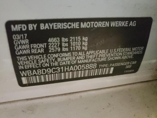Photo 10 from auction – 2017 BMW 330 XI with VIN WBA8D9C31HA005888