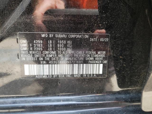 Photo 10 from auction – 2022 SUBARU IMPREZA PR with VIN 4S3GTAV69N3721691