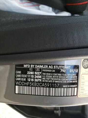 Photo 10 from auction – 2012 MERCEDES-BENZ E 350 with VIN WDDHF5KB2CA591157