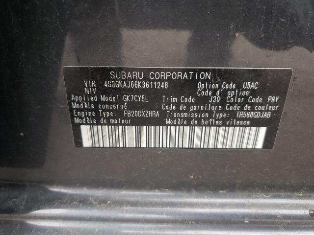 Photo 10 from auction – 2019 SUBARU IMPREZA SP with VIN 4S3GKAJ66K3611248