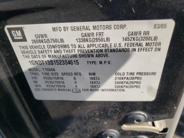 Photo 10 from auction – 2005 CHEVROLET TRAILBLAZE with VIN 1GNDT13S152304615