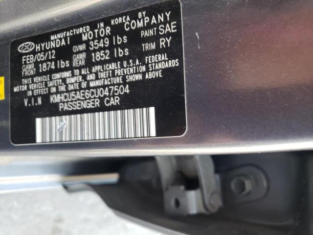 Photo 10 from auction – 2012 HYUNDAI ACCENT GLS with VIN KMHCU5AE6CU047504