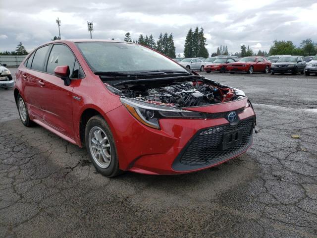 TOYOTA COROLLA LE 2021 with VIN JTDEAMDE7MJ001016 - Photo from auction