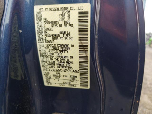 Photo 10 from auction – 2000 NISSAN FRONTIER K with VIN 1N6DD26S0YC427602