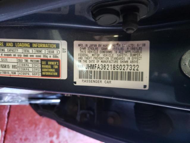 Photo 10 from auction – 2008 HONDA CIVIC HYBR with VIN JHMFA36218S027322