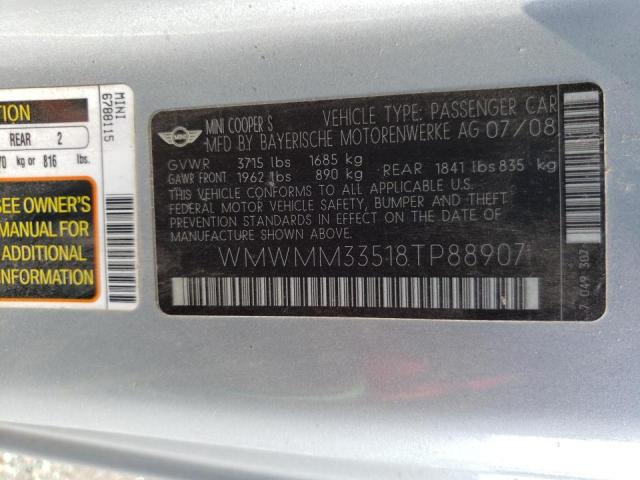 Photo 10 from auction – 2008 MINI COOPER S C with VIN WMWMM33518TP88907