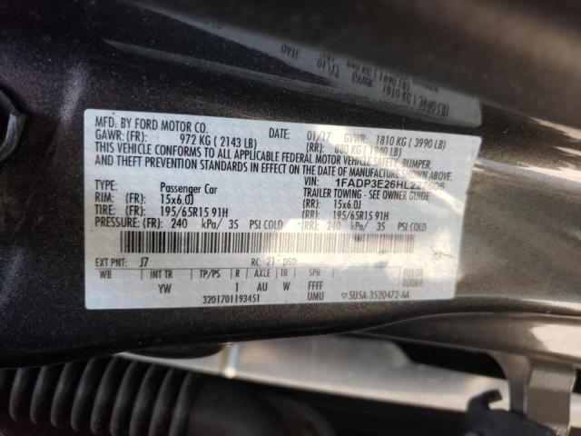 Photo 10 from auction – 2017 FORD FOCUS with VIN 1FADP3E26HL227606