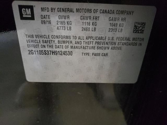 Photo 10 from auction – 2017 CHEVROLET IMPALA LT with VIN 2G1105S37H9124530