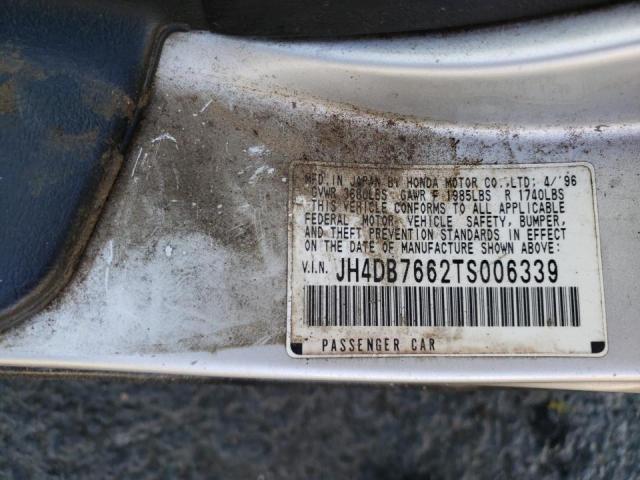 Photo 10 from auction – 1996 ACURA INTEGRA SE with VIN JH4DB7662TS006339
