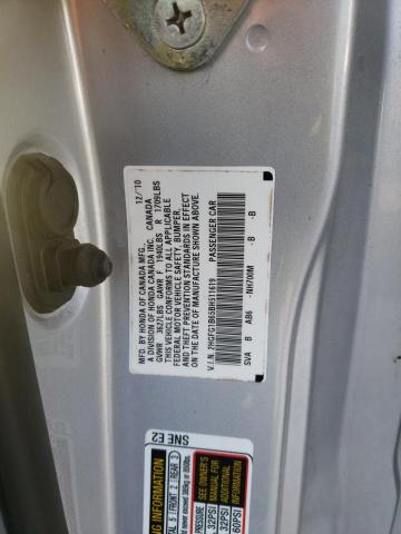 Photo 10 from auction – 2011 HONDA CIVIC LX with VIN 2HGFG1B65BH511619
