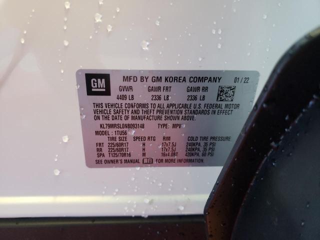 Photo 10 from auction – 2022 CHEVROLET TRAILBLAZE with VIN KL79MRSL0NB093148