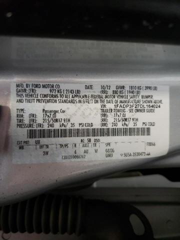 Photo 10 from auction – 2013 FORD FOCUS SE with VIN 1FADP3F27DL164024