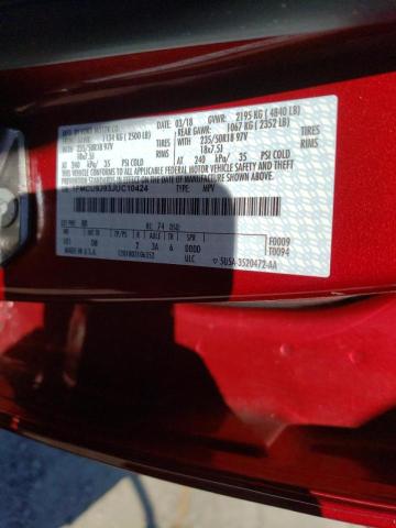 Photo 10 from auction – 2018 FORD ESCAPE TIT with VIN 1FMCU9J93JUC10424