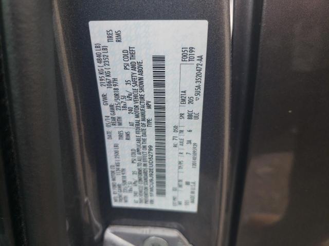 Photo 10 from auction – 2014 FORD ESCAPE TIT with VIN 1FMCU9J92EUD52799