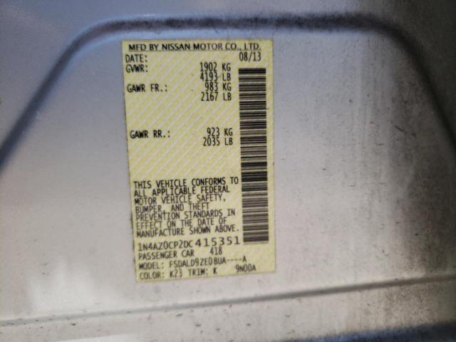 Zdjęcie 10 z aukcji – 2013 NISSAN LEAF S z VIN 1N4AZ0CP2DC415351