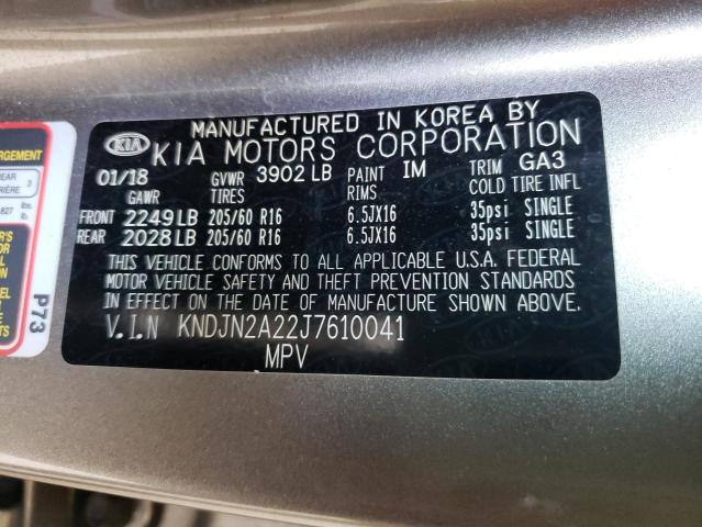 Photo 10 from auction – 2018 KIA SOUL with VIN KNDJN2A22J7610041