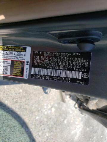 Photo 10 from auction – 2013 TOYOTA CAMRY with VIN 4T1BF1FK3DU699592