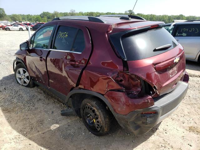 Photo 3 from auction – 2016 CHEVROLET TRAX 1LT with VIN 3GNCJPSB2GL117231