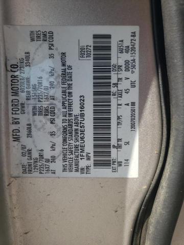 Photo 10 from auction – 2007 FORD EXPLORER X with VIN 1FMEU63E57UB16023