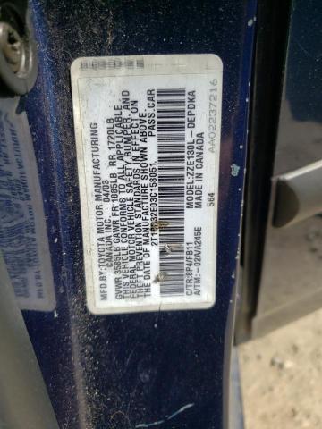 Photo 10 from auction – 2003 TOYOTA COROLLA CE with VIN 2T1BR32E03C158051