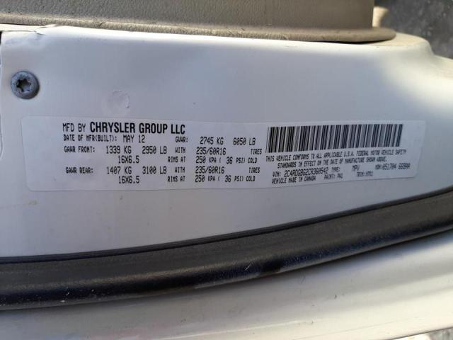 Photo 10 from auction – 2012 DODGE GRAND CARA with VIN 2C4RDGBG2CR360542