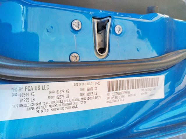 Photo 10 from auction – 2015 DODGE DART SXT with VIN 1C3CDFBB8FD200438