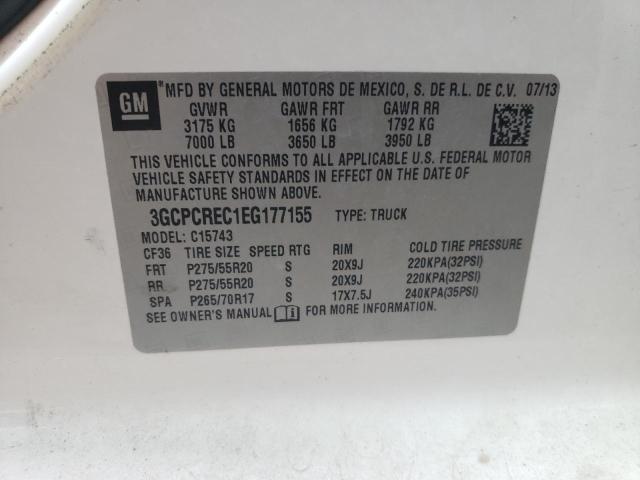 Photo 10 from auction – 2014 CHEVROLET SILVERADO with VIN 3GCPCREC1EG177155