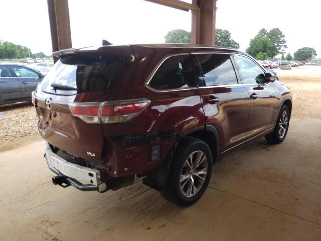 Photo 4 from auction – 2014 TOYOTA HIGHLANDER with VIN 5TDKKRFH2ES015754
