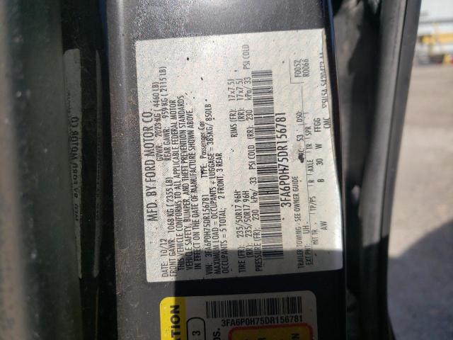 Photo 10 from auction – 2013 FORD FUSION SE with VIN 3FA6P0H75DR156781