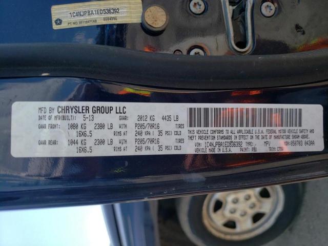 Photo 10 from auction – 2014 JEEP PATRIOT SP with VIN 1C4NJPBA1ED536392