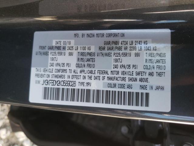 Photo 10 from auction – 2019 MAZDA CX-5 GRAND with VIN JM3KFBDM2K0589028