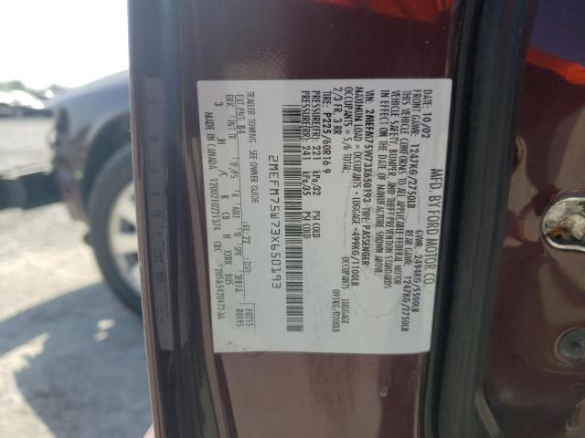 Photo 10 from auction – 2003 MERCURY GRAND MARQ with VIN 2MEFM75W73X650193