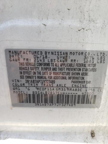 Photo 10 from auction – 2018 NISSAN SENTRA S with VIN 3N1AB7AP7JY327489