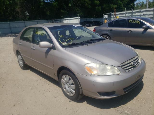 TOYOTA COROLLA CE 2003 with VIN 2T1BR32E33C132558 - Photo from auction