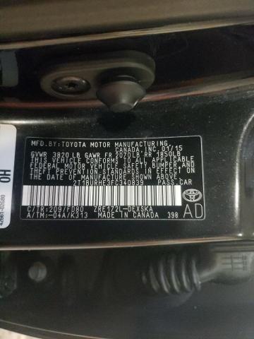 Photo 10 from auction – 2015 TOYOTA COROLLA L with VIN 2T1BURHE3FC340839
