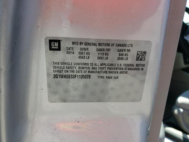 Photo 10 from auction – 2015 CHEVROLET IMPALA LIM with VIN 2G1WA5E33F1105970