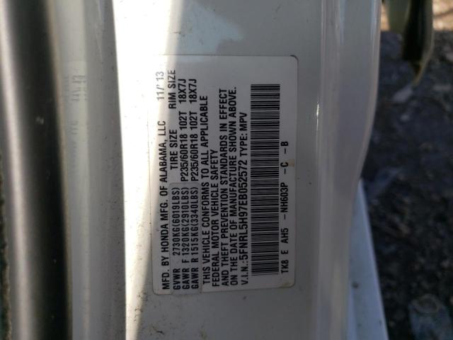 Photo 10 from auction – 2014 HONDA ODYSSEY TO with VIN 5FNRL5H97EB052572