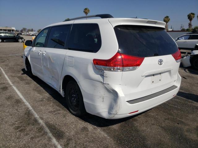 Photo 3 from auction – 2011 TOYOTA SIENNA LE with VIN 5TDKK3DC8BS034633