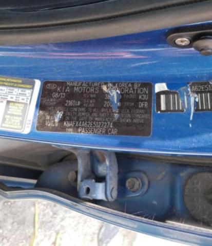Photo 10 from auction – 2014 KIA FORTE LX with VIN KNAFX4A62E5127274